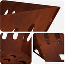 Bålsted Rusten 60 x 60 x 23 cm Cortenstål