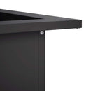 Bålplade ring Sort 90 x 90 x 25 cm Stål