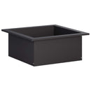 Bålplade ring Sort 90 x 90 x 25 cm Stål