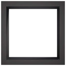 Bålplade ring Sort 90 x 90 x 25 cm Stål