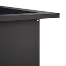 Bålplade ring Sort 90 x 90 x 25 cm Stål