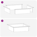 Bålplade ring Sort 80 x 80 x 25 cm Stål