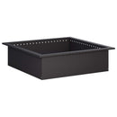Bålplade ring Sort 90 x 90 x 25 cm Stål
