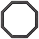 Bålplade ring Sort 80 x 80 x 25 cm Stål