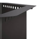 Bålplade ring Sort 90 x 90 x 25 cm Stål