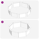 Bålplade ring Sort 90 x 90 x 25 cm Stål