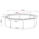 Bålplade ring Rusten 90 x 90 x 25 cm Cortenstål