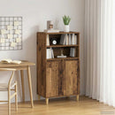 Highboard Egetræ 60 x 36 x 110 cm Konstrueret træ