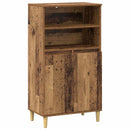 Highboard Egetræ 60 x 36 x 110 cm Konstrueret træ