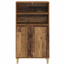 Highboard Egetræ 60 x 36 x 110 cm Konstrueret træ