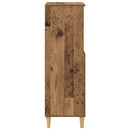 Highboard Egetræ 60 x 36 x 110 cm Konstrueret træ