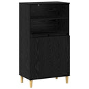 Highboard Sort eg 60 x 36 x 110 cm Konstrueret træ