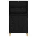 Highboard Sort eg 60 x 36 x 110 cm Konstrueret træ