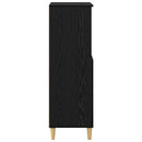 Highboard Sort eg 60 x 36 x 110 cm Konstrueret træ