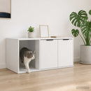 Kattebur møbel Hvid 100 x 49 x 45 cm Konstrueret træ
