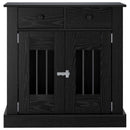 Hundekasse møbel Sort eg 80 x 47,5 x 80 cm Konstrueret træ