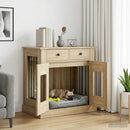 Hundekasse møbel Sonoma-eg 80 x 47,5 x 80 cm Konstrueret træ