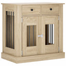 Hundekasse møbel Sonoma-eg 80 x 47,5 x 80 cm Konstrueret træ