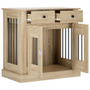 Hundekasse møbel Sonoma-eg 80 x 47,5 x 80 cm Konstrueret træ