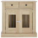 Hundekasse møbel Sonoma-eg 80 x 47,5 x 80 cm Konstrueret træ