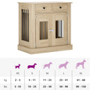 Hundekasse møbel Sonoma-eg 80 x 47,5 x 80 cm Konstrueret træ