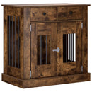 Hundekasse møbel Røget eg 80 x 47,5 x 80 cm Konstrueret træ