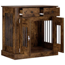 Hundekasse møbel Røget eg 80 x 47,5 x 80 cm Konstrueret træ