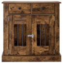 Hundekasse møbel Røget eg 80 x 47,5 x 80 cm Konstrueret træ