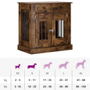 Hundekasse møbel Røget eg 80 x 47,5 x 80 cm Konstrueret træ