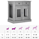 Hundekasse møbel Grå Sonoma 80 x 47,5 x 80 cm Konstrueret træ