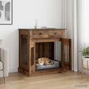 Hundekasse møbel Gammelt træ 80 x 47,5 x 80 cm Konstrueret træ