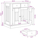 Hundekasse møbel Gammelt træ 80 x 47,5 x 80 cm Konstrueret træ