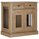 Hundekasse møbel Artisan-eg 80 x 47,5 x 80 cm Konstrueret træ