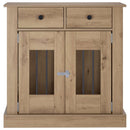 Hundekasse møbel Artisan-eg 80 x 47,5 x 80 cm Konstrueret træ