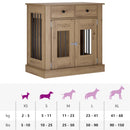 Hundekasse møbel Artisan-eg 80 x 47,5 x 80 cm Konstrueret træ