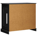 Hundekasse møbel Sort eg 90 x 47,5 x 80 cm Konstrueret træ