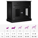 Hundekasse møbel Sort eg 90 x 47,5 x 80 cm Konstrueret træ