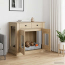 Hundekasse møbel Sonoma-eg 90 x 47,5 x 80 cm Konstrueret træ