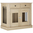 Hundekasse møbel Sonoma-eg 90 x 47,5 x 80 cm Konstrueret træ