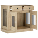 Hundekasse møbel Sonoma-eg 90 x 47,5 x 80 cm Konstrueret træ