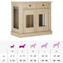 Hundekasse møbel Sonoma-eg 90 x 47,5 x 80 cm Konstrueret træ