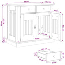 Hundekasse møbel Sonoma-eg 90 x 47,5 x 80 cm Konstrueret træ
