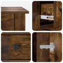Hundekasse møbel Røget eg 90 x 47,5 x 80 cm Konstrueret træ