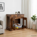 Hundekasse møbel Røget eg 90 x 47,5 x 80 cm Konstrueret træ