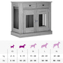 Hundekasse møbel Grå Sonoma 90 x 47,5 x 80 cm Konstrueret træ