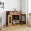 Hundekasse møbel Gammelt træ 90 x 47,5 x 80 cm Konstrueret træ