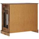 Hundekasse møbel Gammelt træ 90 x 47,5 x 80 cm Konstrueret træ
