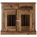 Hundekasse møbel Gammelt træ 90 x 47,5 x 80 cm Konstrueret træ