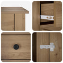 Hundekasse møbel Artisan-eg 90 x 47,5 x 80 cm Konstrueret træ