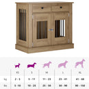 Hundekasse møbel Artisan-eg 90 x 47,5 x 80 cm Konstrueret træ